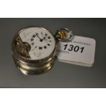 A Hebdomas Watch Company silver pocket watch,