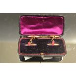 A pair of 9ct gold Torpedo cufflink's,