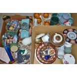 Ceramics- Denby dinner and teaware,vases, Royal Doulton kitten HN 2582,