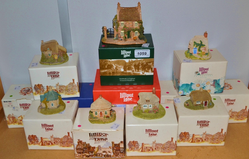 Lilliput Lane - Sore Paws, Primrose Hill, Petticoat cottage, Daisy cottage, Wayside cottage,