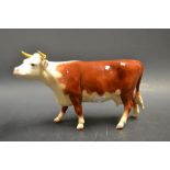 A Beswick Hereford cow,