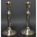 A pair of Silver plated candlesticks