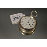 A silver Climax Trip Action Patent pocket watch,