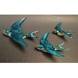 A set of three Beswick flying swift wall plaques (757)