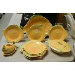 A Shorters and Sons Fish service, comprising six dinner plates, tureen and cover,