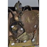 Boxes and Objects - a shaped brass tray,