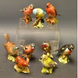 A Beswick bird model, Robin 980; others,