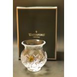 A Waterford Crystal thank you rose bear,