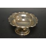 A Walker and Hall silver footed bowl,