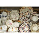 Tableware- A Royal Crown Derby 383 Imari saucer; a Victorian Sutherland porcelain tea service;