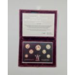 Coin, Great Britain, Royal Mint, Silver Proof Set, 1996, staining,