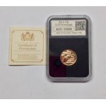 Coin, Great Britain, Royal Mint, Gold 'Date Stamp' Sovereign,