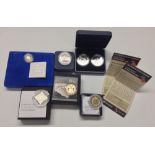 Coins, Great Britain, Royal Mint, Silver Proof £1 2003; Silver Proof Crown 2008,