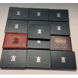 Coin, Great Britain, Royal Mint, Proof Sets, 1970, 1989, 1990, 1991, 1992, 1993, 1994, 1995, 1996,