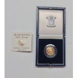 Coin, Great Britain, Royal Mint, Gold, Proof Half Sovereign, 1996, no.