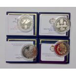 Coins, Westminster, Silver Proof 5oz coins, Gibraltar, 2006 Queen's 80th Birthday (mintage 1926),