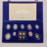 Coins, Great Britain, Royal Mint, Silver Proof Set, 2000, Millennium Set, including Maundy, no.