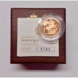 Coin, Great Britain, Royal Mint, Gold Proof Sovereign, 2009 (5180/16000),