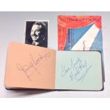 Autograph album, Josef Locke, Beryl Reid and others,