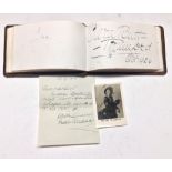 Autographs, Album, 1920s-30s, Theatrical, including Ivor Novello, Gerald du Maurier, Harry Lauder,