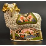 A Royal Crown Derby Imari Ram,