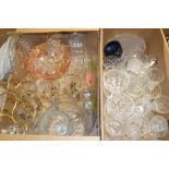 Glassware - Stuart Crystal; Carnival glass; pressed Commemorative glass; etc.
