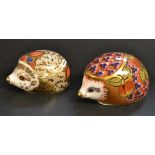 A Royal Crown Derby paperweight, Orchard Hedgehog, Exclusive to the Collectors Guild;  another,