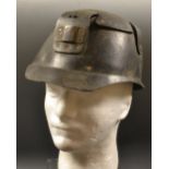 An early 20th century miners hat,