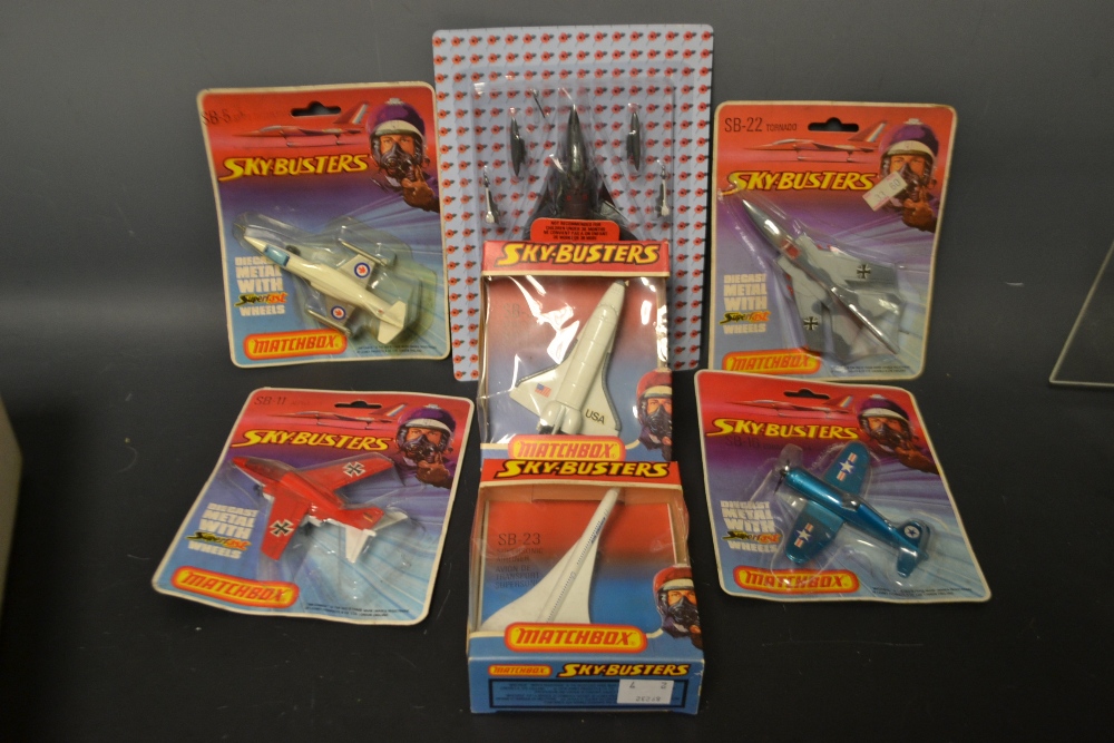 Matchbox Sky-Busters Models - SB-3 NASA Space Shuttle;  SB-5 Starfighter F104;  SB-11 Alpha Jet;