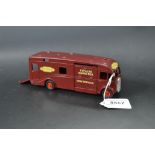 Dinky Toys 981 Horse Box, maroon body, red hubs, 'BRITISH RAILWAYS'  to front and sides,