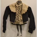 Textiles - vintage costume, a lady's 19th century bodice, boned corset,