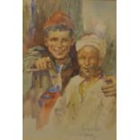 Pavez (early 20th century) 
Portrait Study, Moorish boy
signed, watercolour,