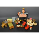 Dolls house furniture, mainly 1950's - 1970's including Triang Spot-On, Bartons; etc.