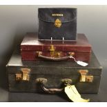 Leather cases- a correspondence wallet, gentleman's briefcases,