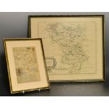 Maps- The Borough of Stamford, Yorkshire, a road map; another later print,