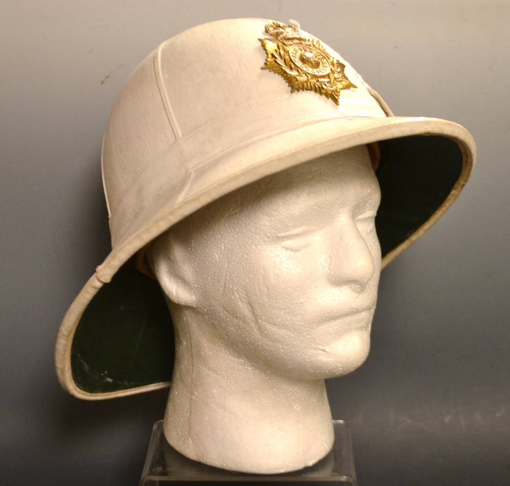 A Royal Marines Gibraltar pith helmet