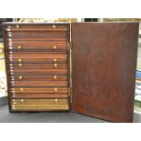 Coins, Coin Cabinet, 28 drawer, scratch built; with few base metal coins,