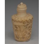 A Cantonese ivory snuff bottle,