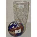 A Margaret cut glass vase,