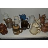 Denby - twelve coffee pots,