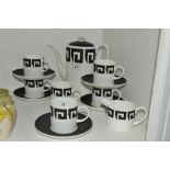 A Wedgwood Susie Cooper Keystone black pattern,