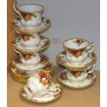 A Royal Albert Old Country Roses Tea set for six