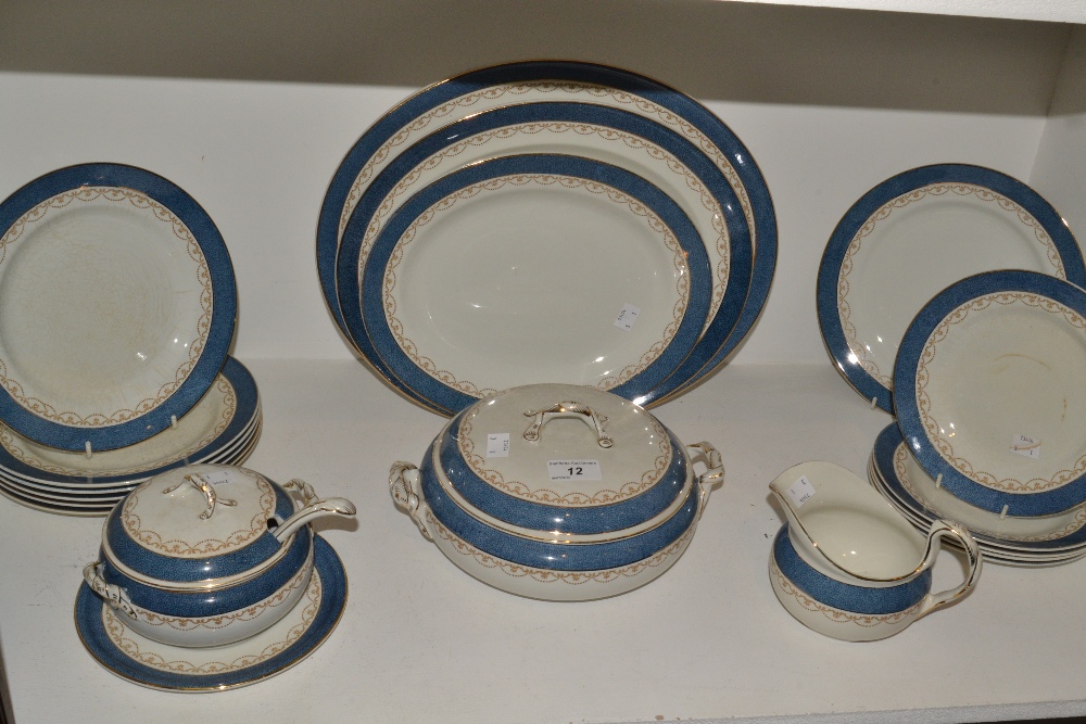 Ceramics - a Burleigh Ware part dinner service