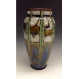 A Royal Doulton stoneware slender baluster vase,