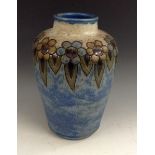 A Royal Doulton stoneware baluster vase,