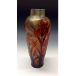 A French Art Nouveau Devez cameo glass vase from the Pantin Glass Works,