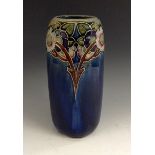 A Royal Doulton stoneware cylindrical vase, by Minnie Webb,