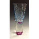 A Caithness Limited Edition Cold Fusion spreading ovoid glass vase,
