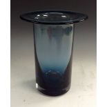 A King's Lynn cased blue Top Hat vase, shape number RSW21, designed by Ronald Stennett-Willson,