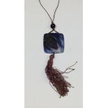 G Argy Rousseau - an Art Nouveau Pate De Verre glass pendant necklace,